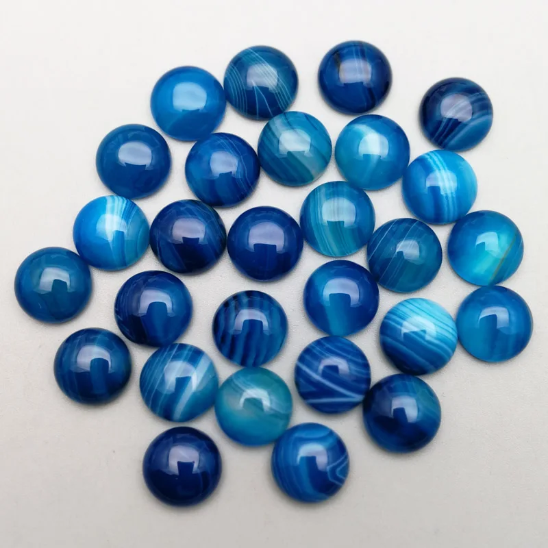 

Fashion good quality Natural blue onyx Stone Beads charm 12MM round cab cabochon stones accessories 24Pcs/lot wholesale NO HOLE