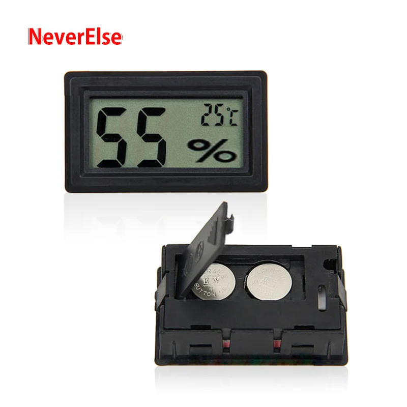 Aquarium Fish Tank Small Digital Electronic Temperature Humidity Gauge Indoor Thermometer Hygrometer LCD Display for Greenhouse