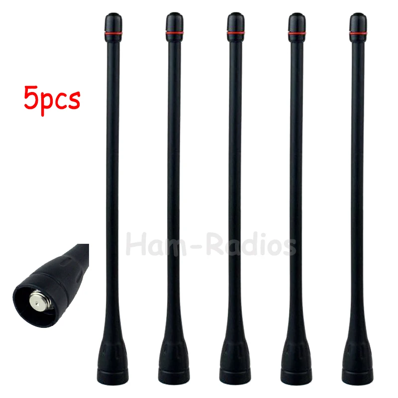 

5pcs Two-way Radio antenna UHF 400-470MHz High Gain Antenna for ICOM F21 F21S F30GT F3 F4 F40GT F3061 Walkie Talkie