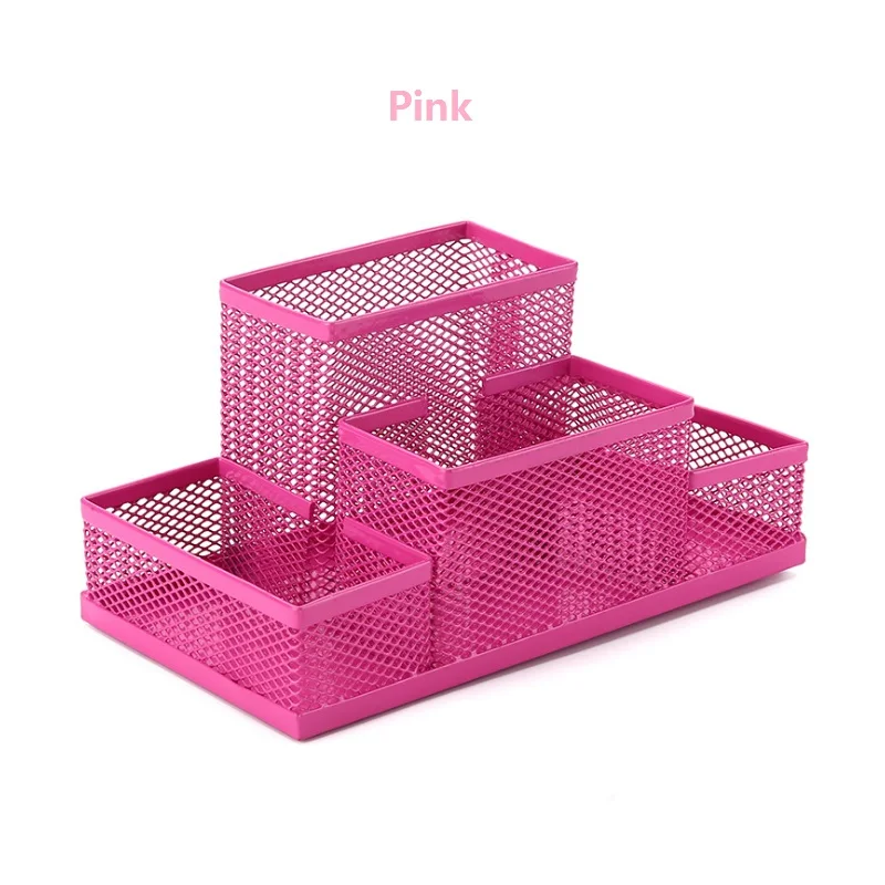 اللوازم المكتبية القرطاسية قلم رصاص حامل شبكة الجدول مكتب منظم صندوق تخزين لطلاب المدارس