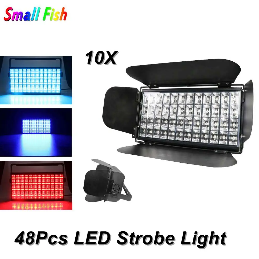 

Dj Pro Stage Effect Lighting 48 LEDS RGB 3IN1 LED Strobe Light DMX512 Flashlight Sound Party Light For DJ Club Disco KTV Laser