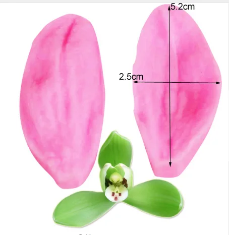 Phalaenopsis Orchid Silicone Mold&Cutter Fondant Mould Baking Chocolate Gumpaste, Sugarcraft,Candy Clay Pastry Cake Mold CS229