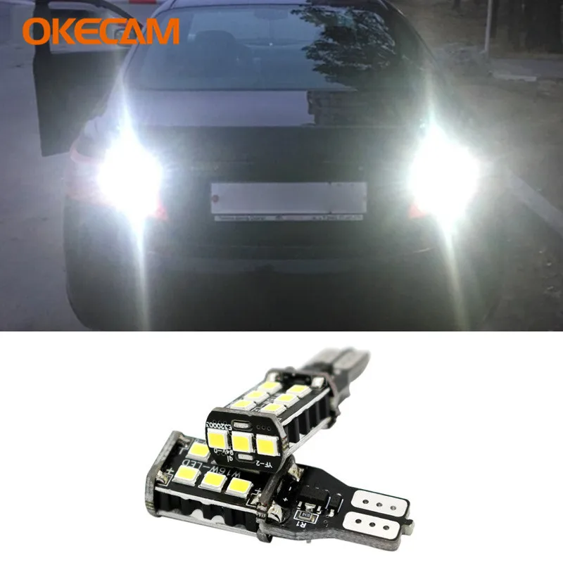 For Toyota Corolla Camry Prado T15 W16W 912 921 LED Bulbs CANBUS Car Backup Lamp Reverse Light High Bright 2835 SMD 15 LED White