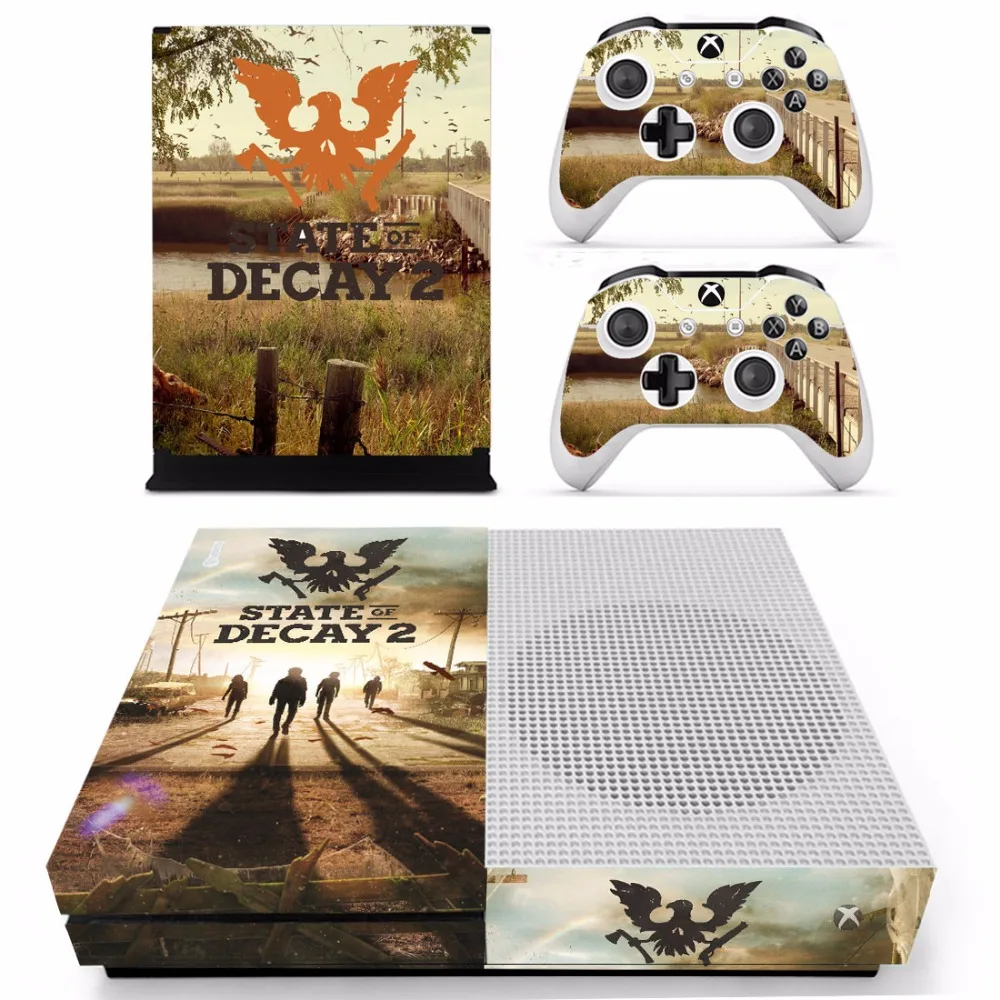 เกม State Of Decay 2ผิวสติกเกอร์รูปลอกสำหรับ Microsoft Xbox One S คอนโซลและ2ตัวควบคุมสำหรับ Xbox One S สกินสติกเกอร์ไวนิล
