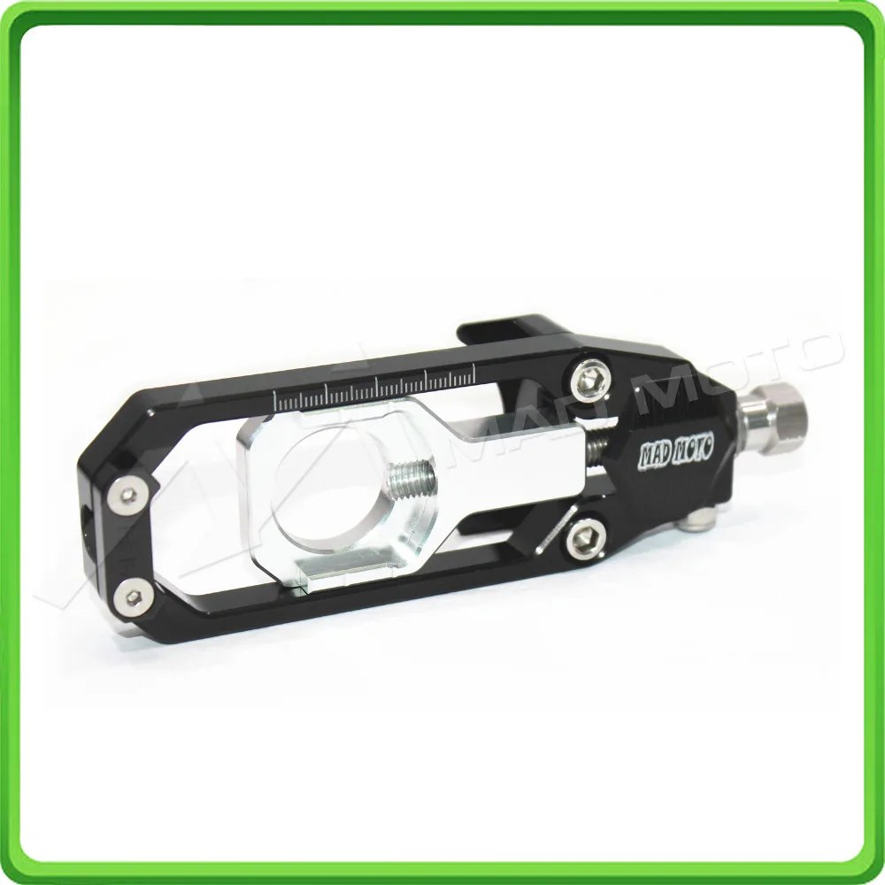 Motorcycle Chain Tensioner Adjuster fit for APRILIA RSV4 2009 2010 2011 2012 2013 2014 Black & Silver