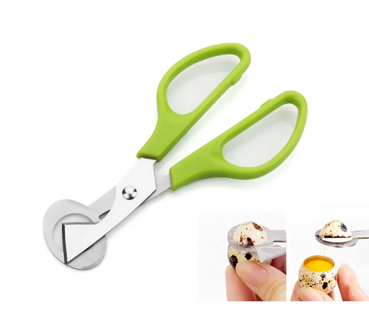 1 Pc Edelstahl Wachtelei Schere Cutter Opener Wachtel Vogel Ei Clipper Küche Werkzeuge Cracker Klinge Langlebig Zigarre Schneider – Detail 3
