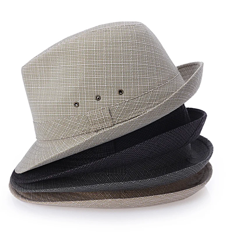 England Retro  Top Jazz Hats for Men  4 Size 57 58 59 60CM Straw hat New Fashion Women Men Sunhat Gentleman