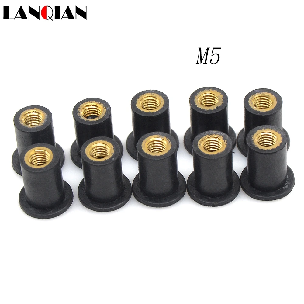 Motorcycle Accessories Rubber Well Nuts In Swingarm Sliders Windscreen Wellnuts For BMW F650GS F700GS F800GS F800GT F800R