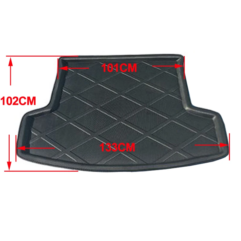 Car Rear Trunk Mat Cargo Luggage Tray Boot Liner Carpet Floor Cape For Chevrolet Chevy Holden Captiva 7-seaters 2006 - 2016 2017