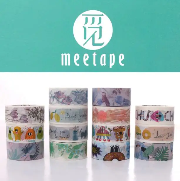 Kawaii Washi Tape Vintage Sweet Flowers  Decoration Tapes 4 Pieces/Lot Chenguang Stationery