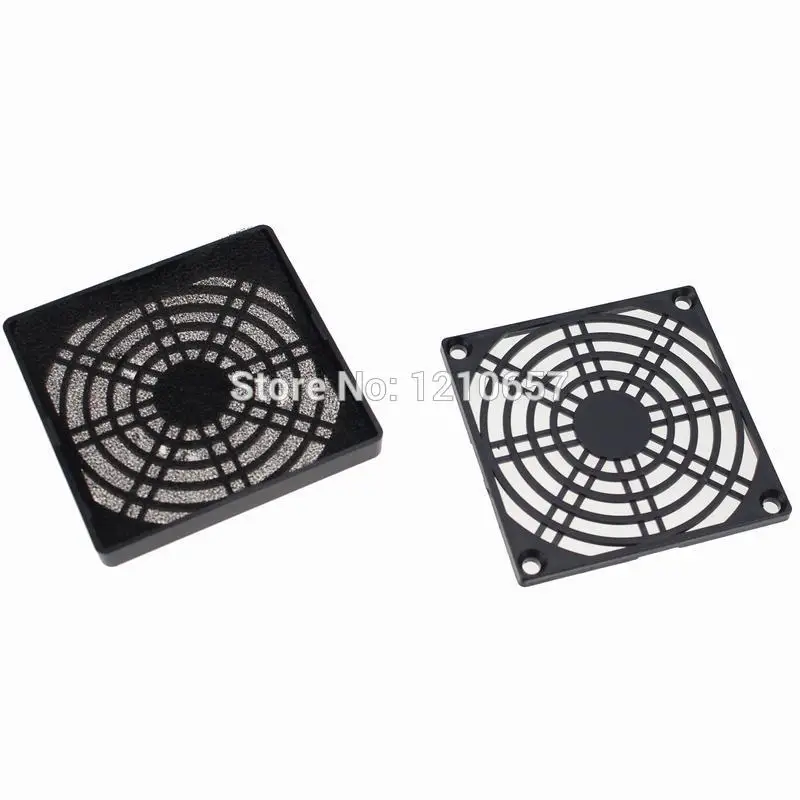 

50PCS LOT 80mm 8cm Black Plastic Heatsink PC Cooler Fan Dustproof Dust Fliter Cover