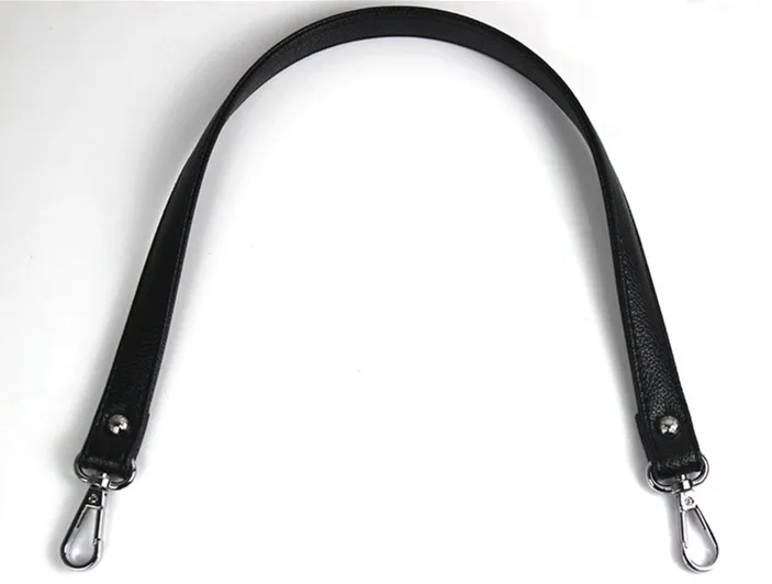 PU Leather balck Shoulder strap handbag bag strap belt DIY accessories handle with clasp 43 cm and 60cm 1pcs/lot