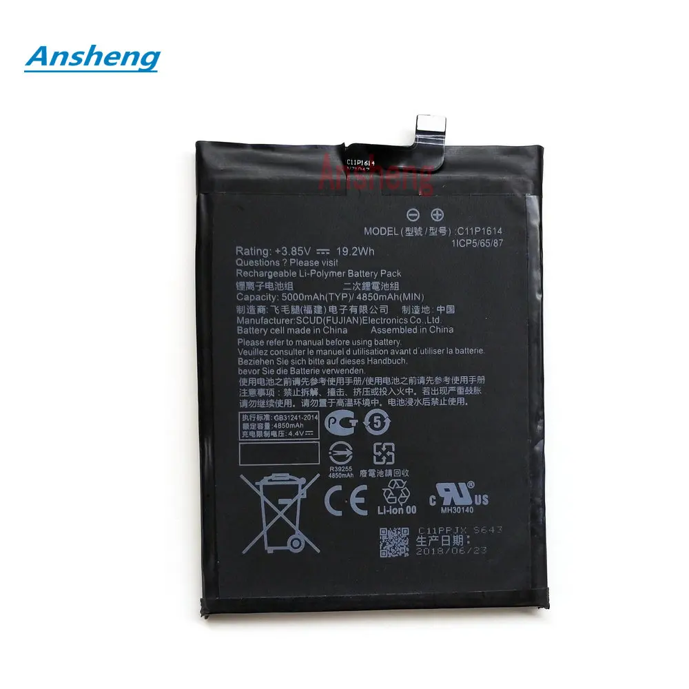 

High Quality 4850mAh C11P1614 Battery For Asus ZC521TL Zenfone 3S MAX Dual SIM TD-LTE ZenFone Pegasus 3S