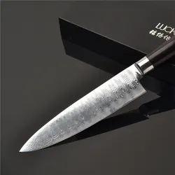 Long Lasting Sharp, Durable Luxury Ultimate Sharp Swedish Powder Steel Damascus Professional Chef Knife With Wood Handle