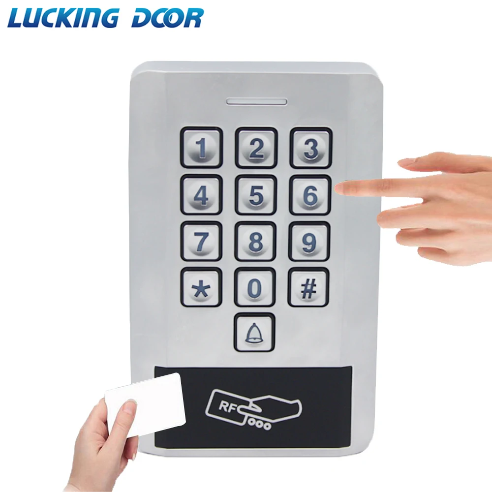 

LUCKING DOOR 125KHZ RFID Password Keypad Access Control Backlight Waterproof IP68 Metal Case Door Standalone Access Control