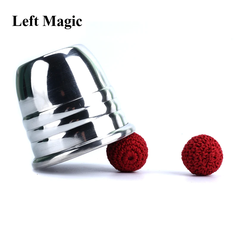 Aluminum Chop Cup - Silver,Classic Line Magnetic Cup Magic Tricks Magic Props Magic Toys Middle Size Close up Magia Gimmick