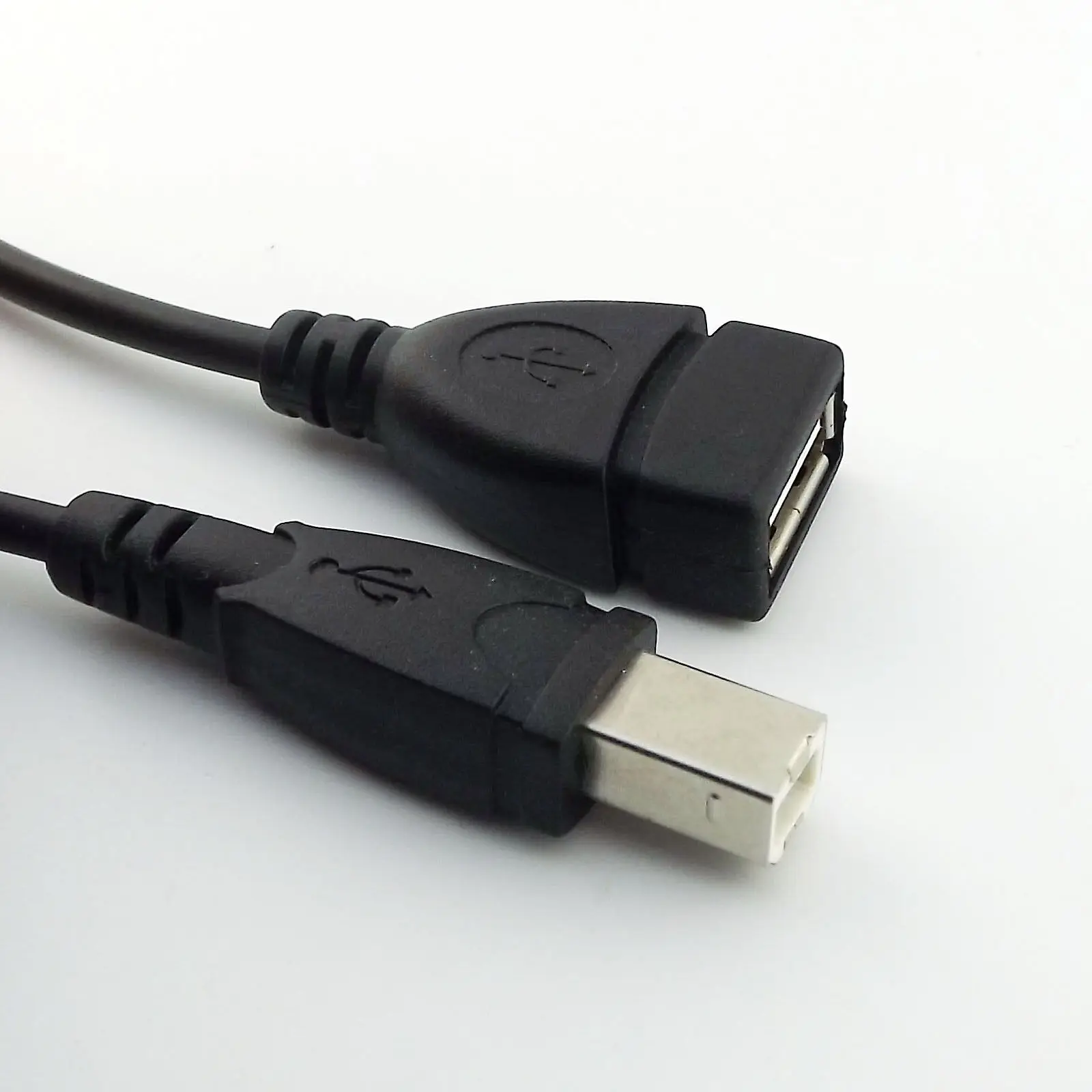 1pcs USB 2.0 Type A Female to USB B Male Scanner Printer Extension Adapter Cable 50cm
