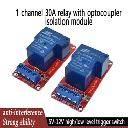 5V / 12V 30A Two-way isolation relay module High/low level trigger 30A 1-Channel Relay Module