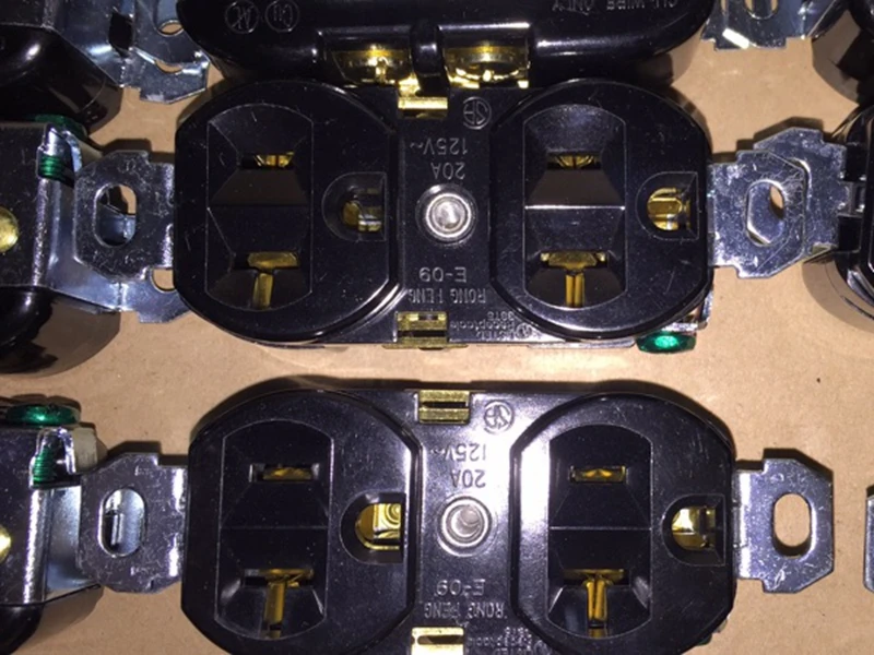 Разъем питания 1 шт. Чистая медь Тип США 20А для алюминиевой прокладки корпуса WWC-STPS-10 DIY Бесплатная доставка