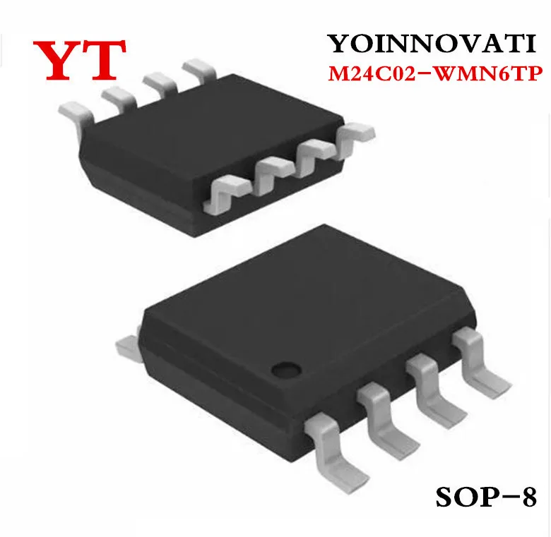  50pcs/lot M24C02-WMN6TP M24C02 24C02WP EEPROM 2KBIT 400KHZ SOP8 Best quality