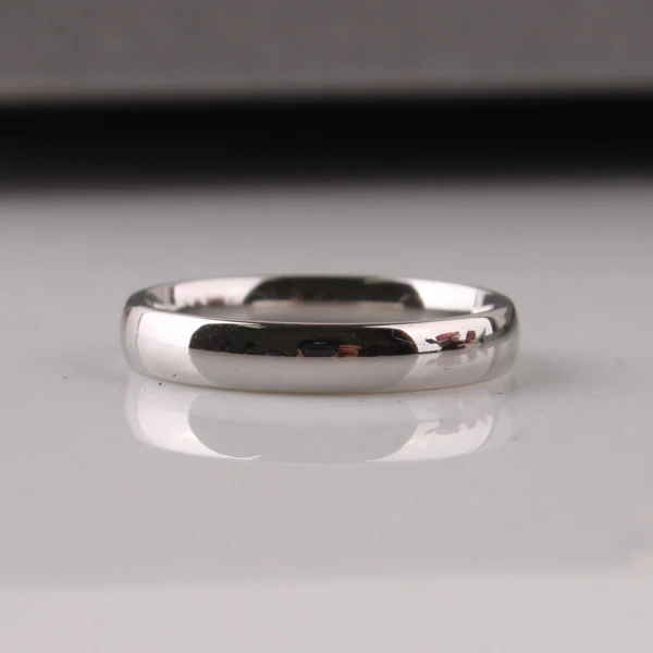 Wide 3mm Light version SILVER color rings  Stainless Steel women jewelry finger ring  wholesale lots