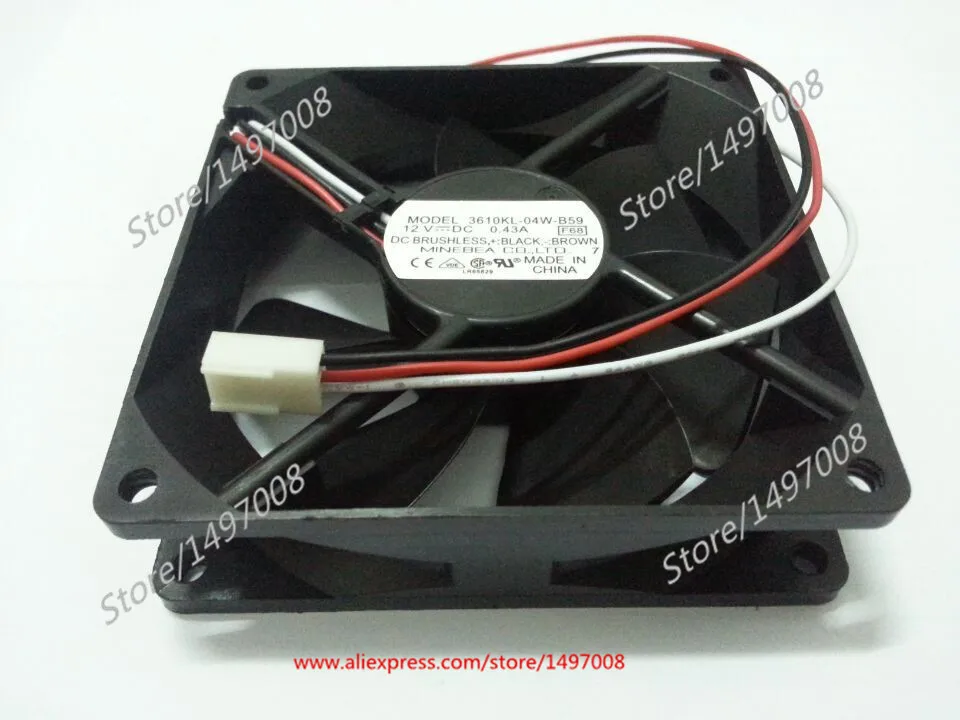 

NMB-MAT 3610KL-04W-B59 F68 DC 12V 0.43A 92X92X25mm Server Cooling Fan