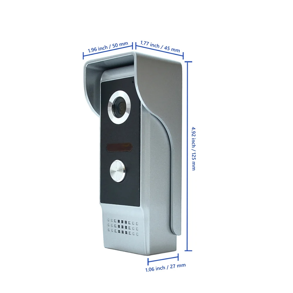 9 inch lớn màn hình video liên lạc hệ thống video cửa điện thoại chuông cửa doorphones kit IR tầm nhìn ban đêm Camera Hợp Kim Nhôm Chuông Cửa