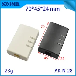 1 Piece 70*45*24mm LED enclosure electronics plastic box szomk hot sales plastic project box black/ white pcb plastic box