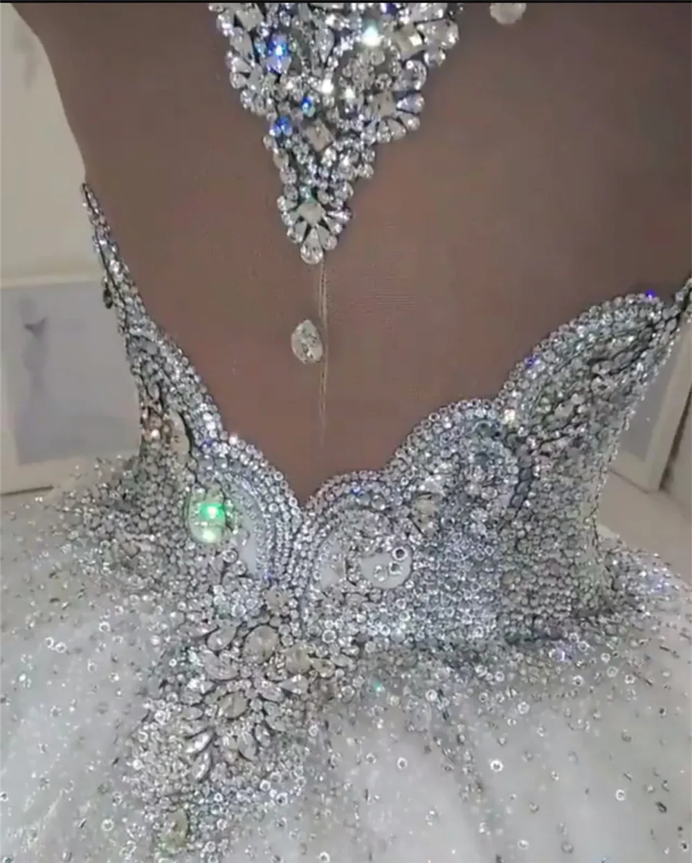 Robe de mariée formelle de luxe personnalisée, diamant perlé de cristal moelleux, patients haut de gamme, quelle que soit la robe de mariage, 2025