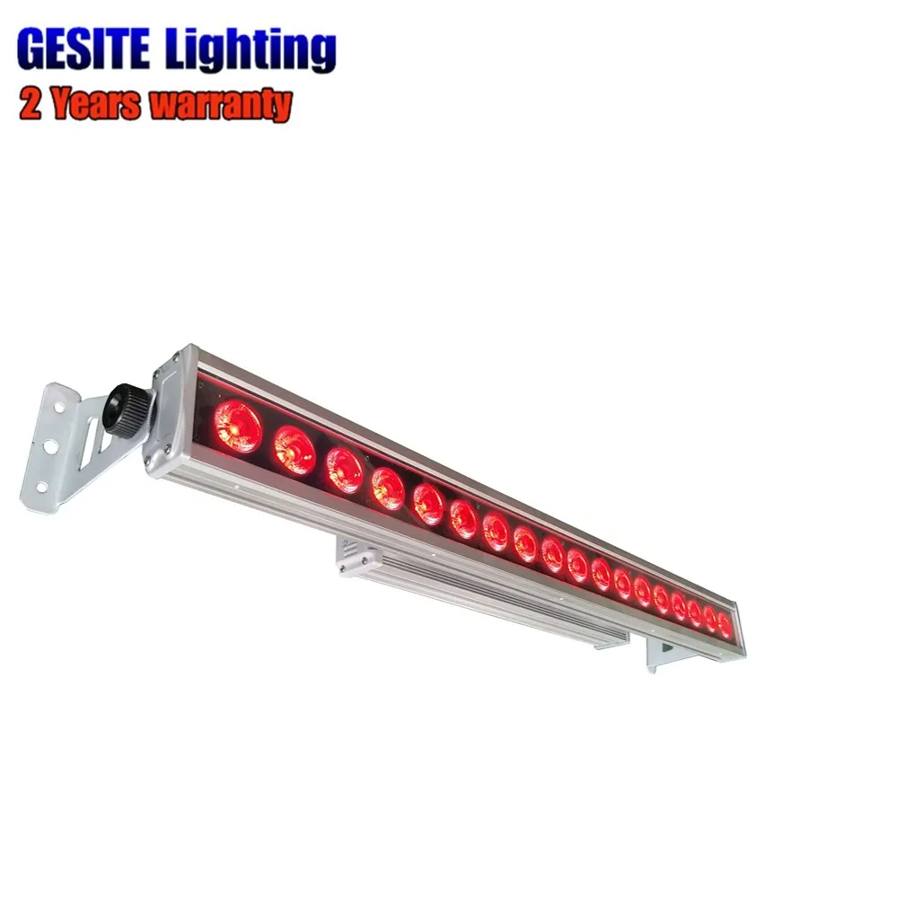 Led Wall Washer Light 6/10 DMX Channels 90V-240V China Tyanshine RGBWA UV 6IN1 Color 25 Degree Lens Waterproof