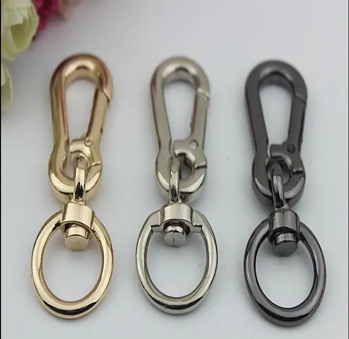 

(10 PCS/lot) 2 color high-grade DIY bag shoulder straps links latch key chain lobster clasp hardware accessories