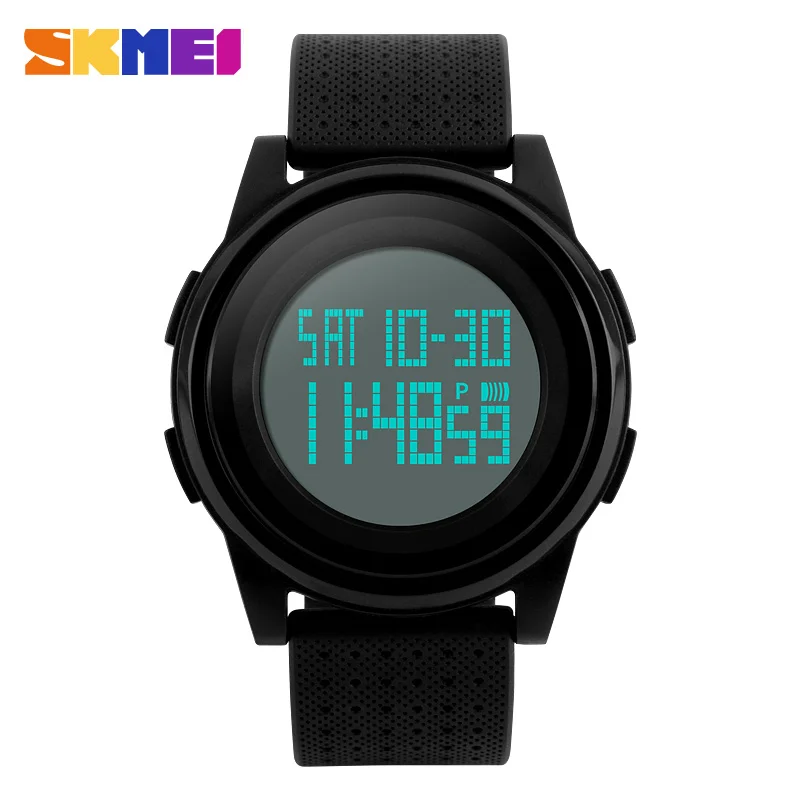 SKMEI Fashion Casual Sport Watch Men Alarm Clock Simple Luxurious Brand 3BarWaterproof Digital Watches reloj hombre 1206