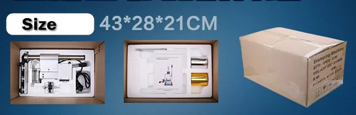 10x13cm Hot Foil Stamping Machine For PVC Card Leather Wood Paper Embossing Machine