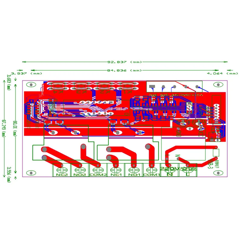 Контроллер двигателя CW/CCW AC220V, два/реле/Задержка/модуль цикла синхронизации