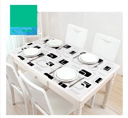 

PASAYIONE Environmently PVC Waterproof Tablecloths Oilproof Table Covers Anti Hot Coffee Rectangle Table cloth 1.3mm Thickness