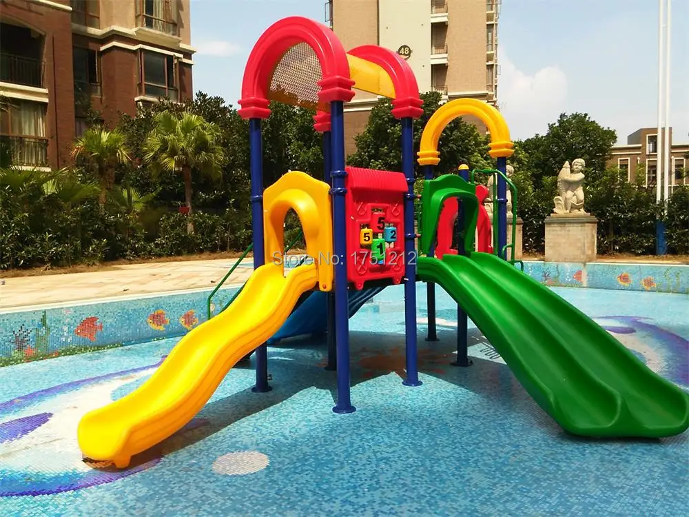 

Anti-rust Swimming Pool Playing Slide CE Approved Park Amusement Galvanized Steel Outdoor Playground HZ-4901