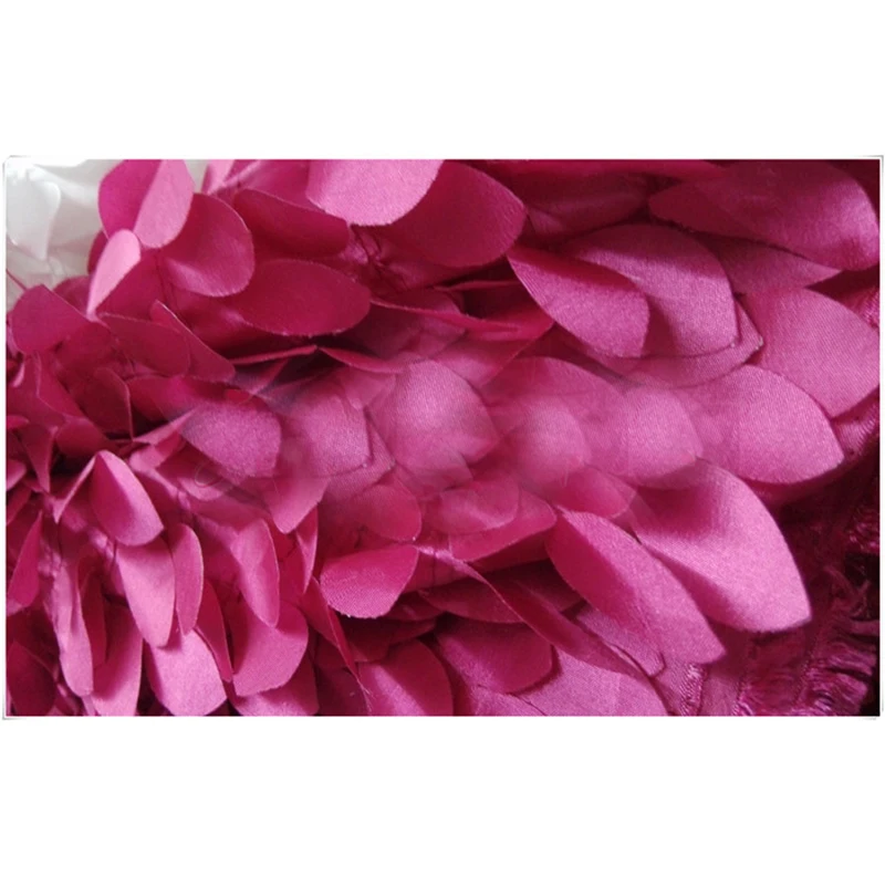 Fashion Wide 125cm 3D Stereo Leaf Flower Chameleon Fabric Embroidered Leaf Fabric Sewing Material DIY Wedding Dress/clothing