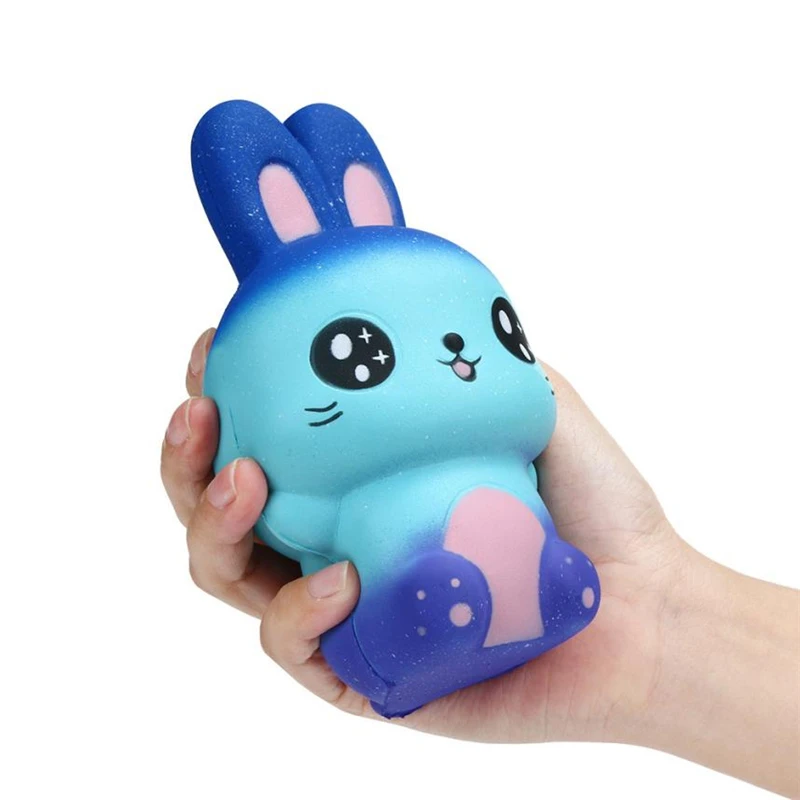 Kawaii Squishy Toys for Kids Starry Rabbit Scented Squeeze Squishy Slow Rising Jumbo Anti-stress Kids Fidget Toys