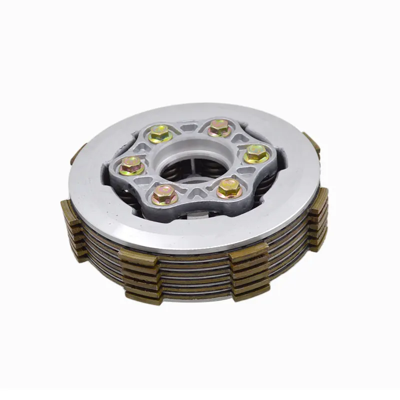 Motorcycle 6 Column Enhanced Clutch 6pcs Friction Disc Center Outer Clutch Assy for CG150 CG175 CG200 CG250 ATV Buggy