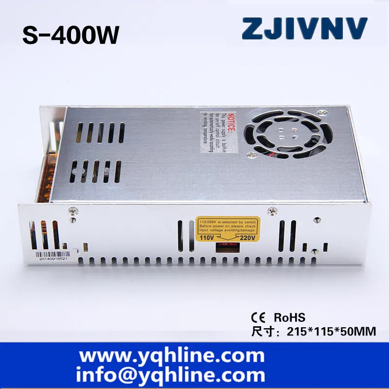 2 year warranty 400W SMPS switching power supply single output 24V 16.5A ac-dc LED/ industry power suply DC adjustable S-400-24