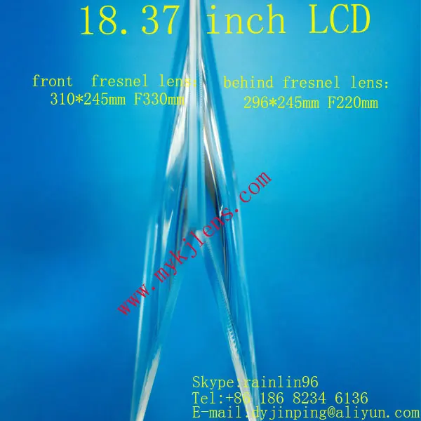 2 pcs/lot prefessional projection DIY fresnel lens 18.37inch focal length F330/F220 dimension 310*245mm projector diy lens