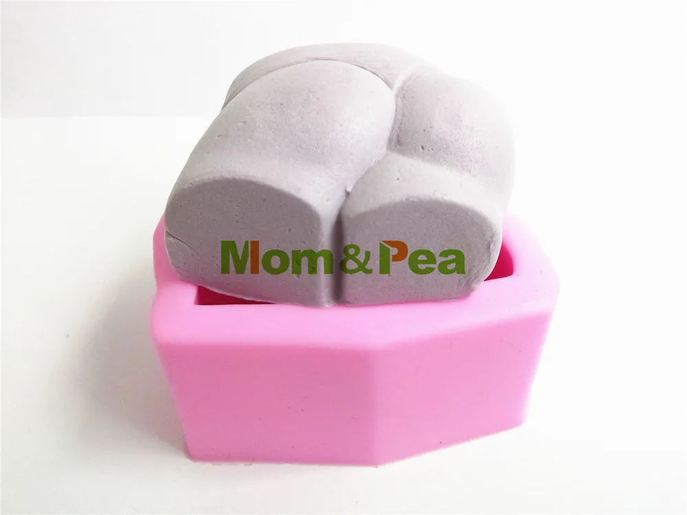 Mom&Pea 0466 Free Shipping Bikini Bottom Shaped Silicone Mold Cake Decoration Fondant Cake 3D Mold Soap Mold