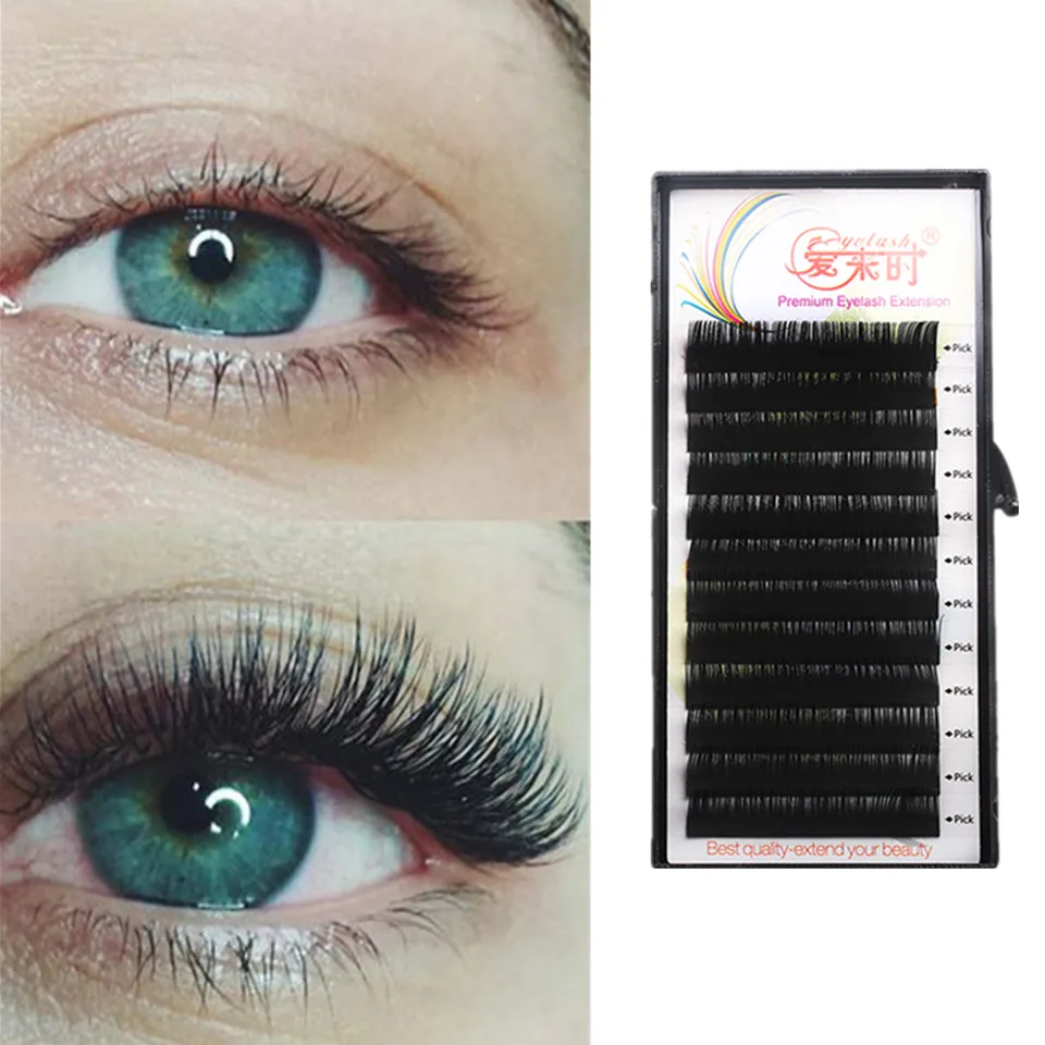 

All Size Individual Eyelash Extension BCD Curl High Quality False Mink Lash Classical False Eyelash Extension Cilia