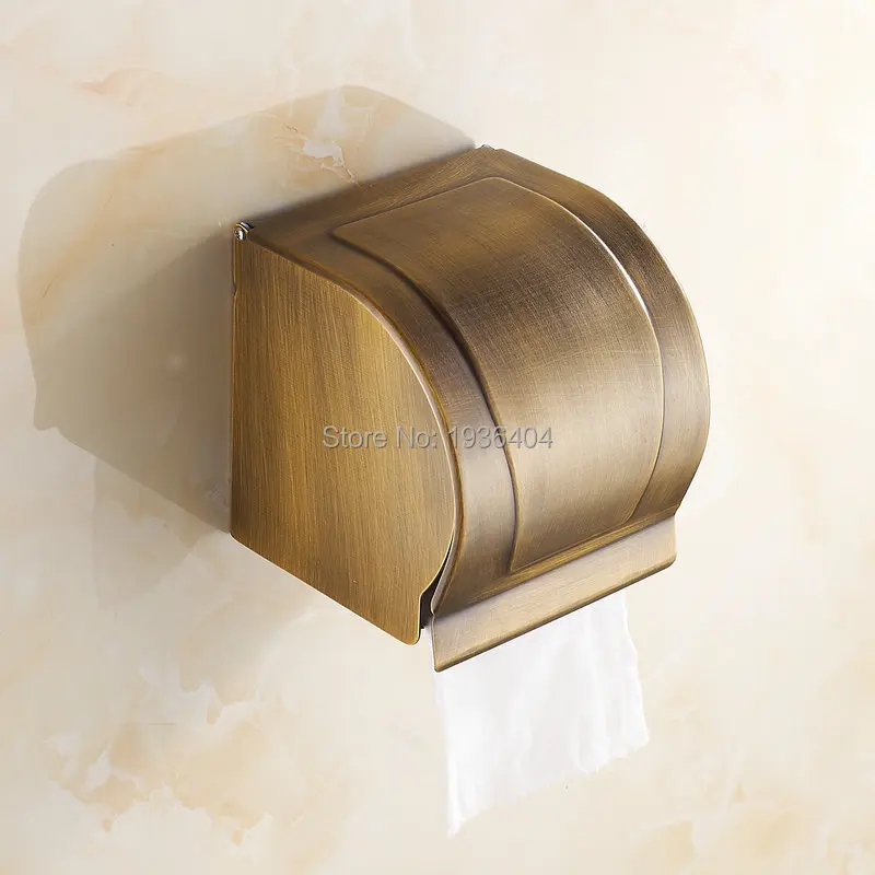 Antique Brass Bathroom Accessories Toilet Paper Holder Waterproof  Paper Dispenser PH213