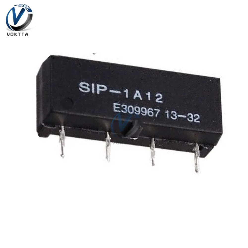 5 pcs DC 12V Reed Relay SIP-1A12 Reed Switch Timer Delay Relay 4PIN for PAN CHANG Highly Sensitive Dry Reed Tube