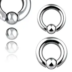 BCR Ball Close Ring Nipple Ring Piercing XXL BCR Ring Clip In Spring Ball Captive Prince Albert  Earrings Rock Vaginal ring Body