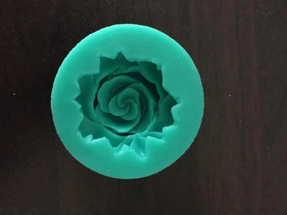 New Small Silicone Mold 3D Rose Flower Mold Chocolate Candy Resin Clay Crafts Molds Sugarcraft Fondant Cake Decorating Tools