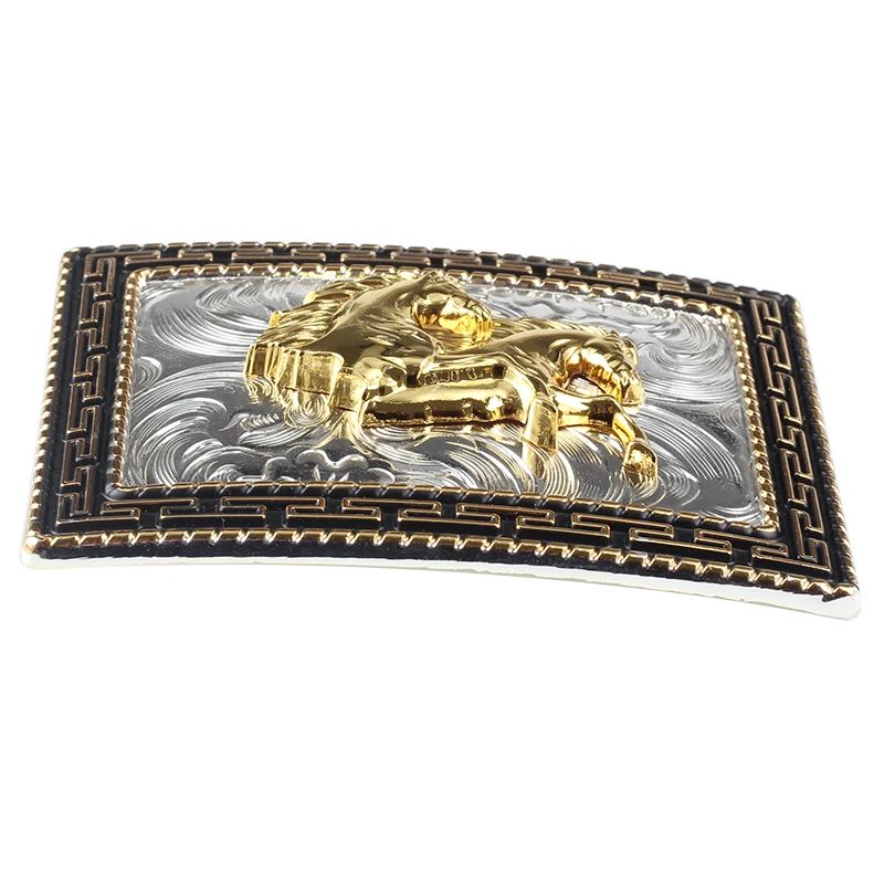 Golden Horse Belt Buckle cowboy Big