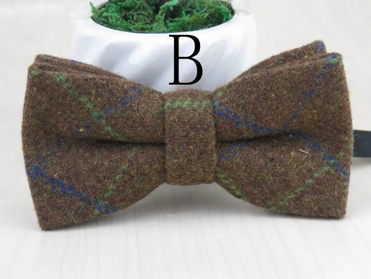 100% WOOL MEN'S bow tie High quality fashion formal colthing bow ties Boutique thick bowknot