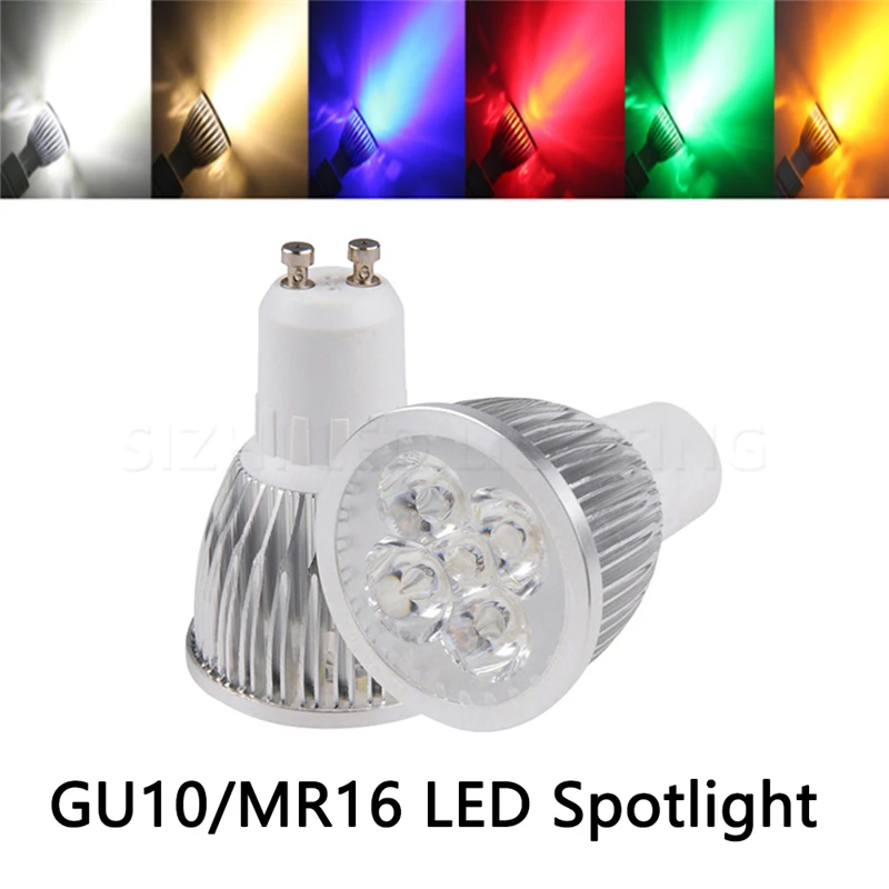 lampada de led gu10 mr16 9w 12w 15w 12v 24v 110v 220v vermelho azul amarelo verde quente iluminacao fria com 10 pecas de alta qualidade 01